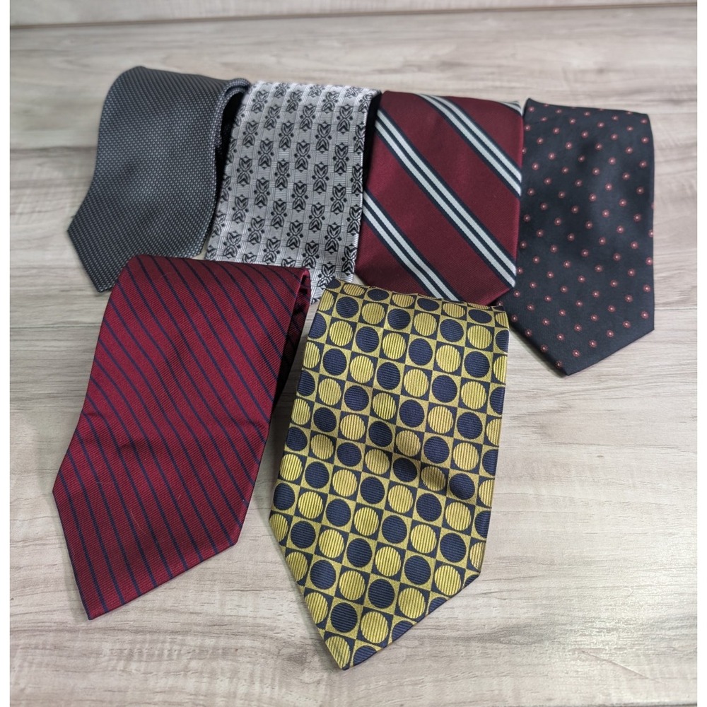 Lot of 6 Jos A Bank Ties Men's Silk Signature , Exclusive & Corporate Collection